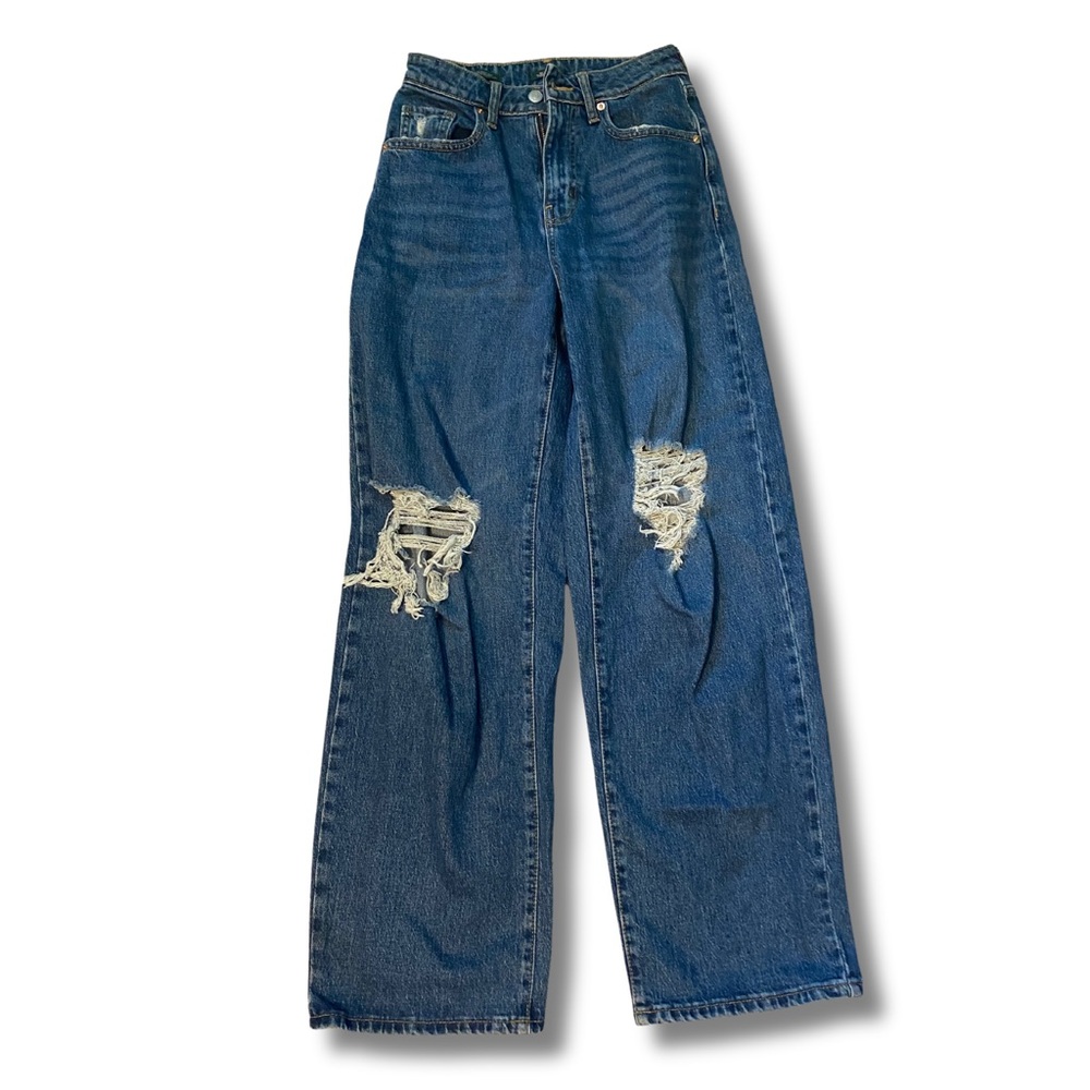 Wild Fable High Waisted Baggy Distressed Jeans